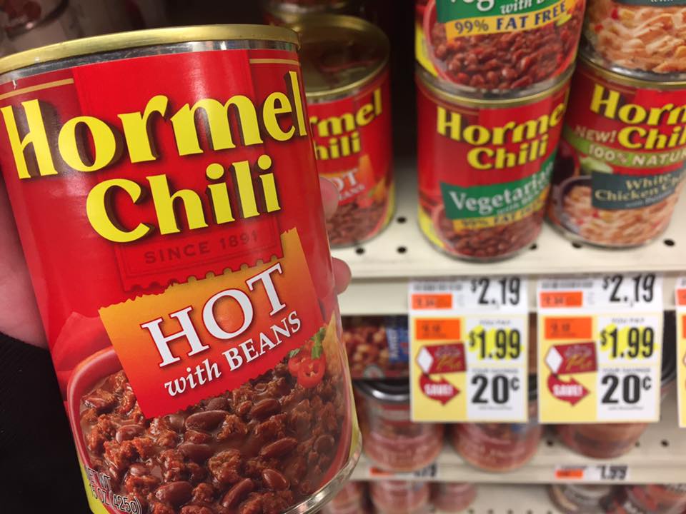 Hormel Chili At Tops Markets