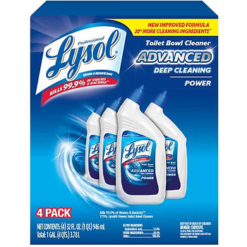 Lysol Advanced Deep Cleaning Toilet Bowl Cleaner, 4 Pk 32 Oz