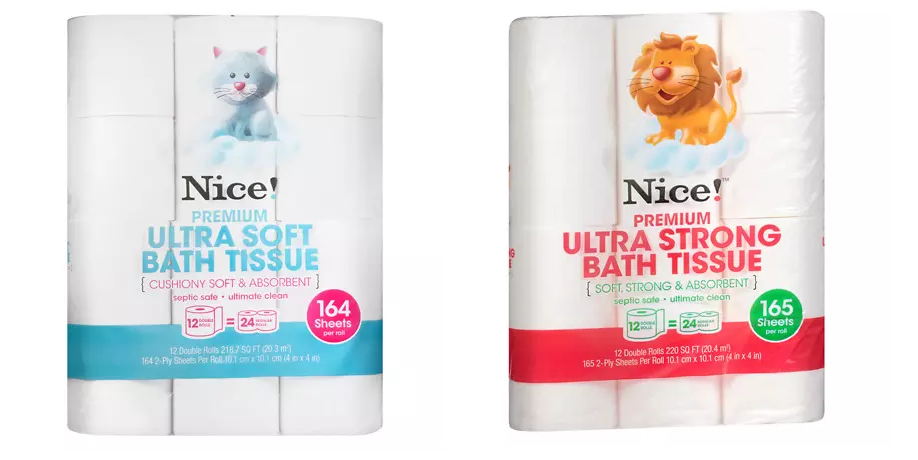 NICE! 12 Roll Ultra Soft Or Ultra Strong Bath Tissue