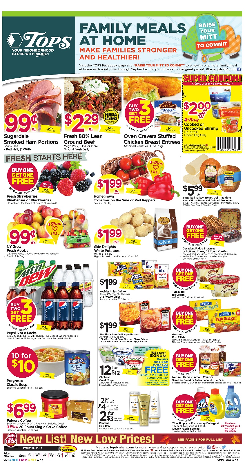 Tops Markets Ad Scan Week Of 9 10 Page 1