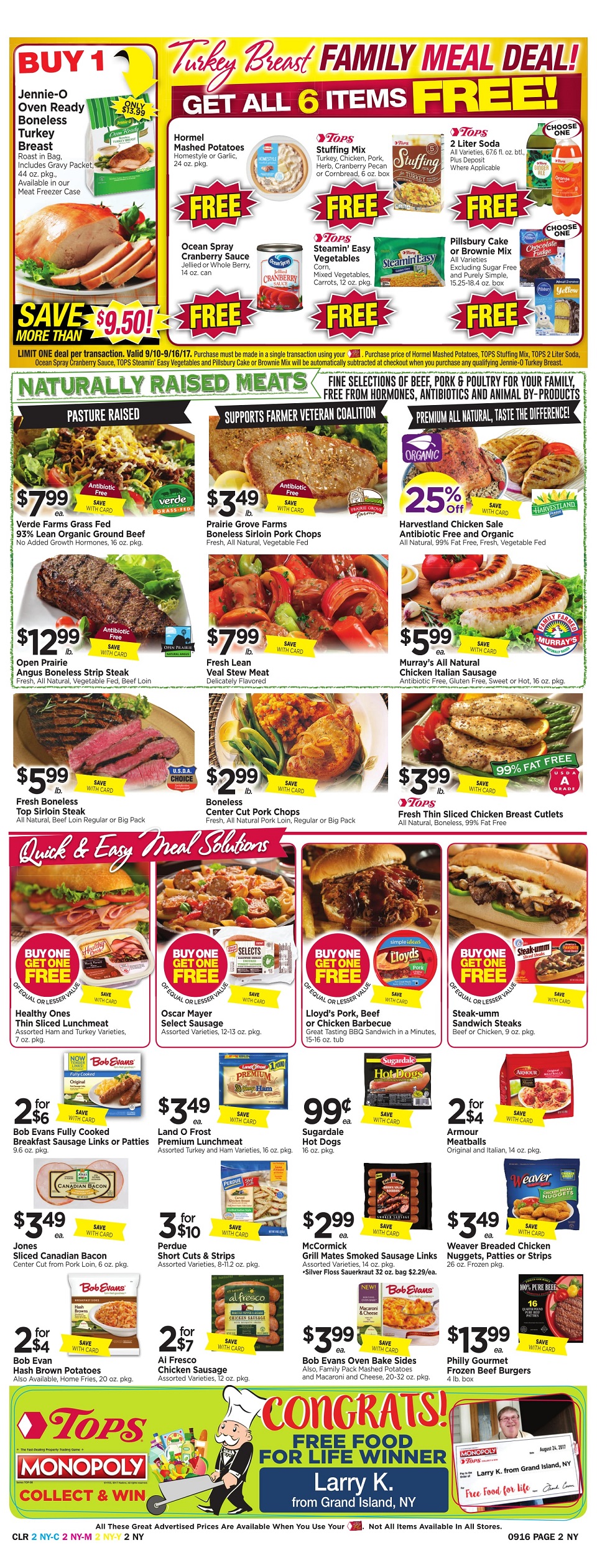 Tops Markets Ad Scan Week Of 9 10 Page 2