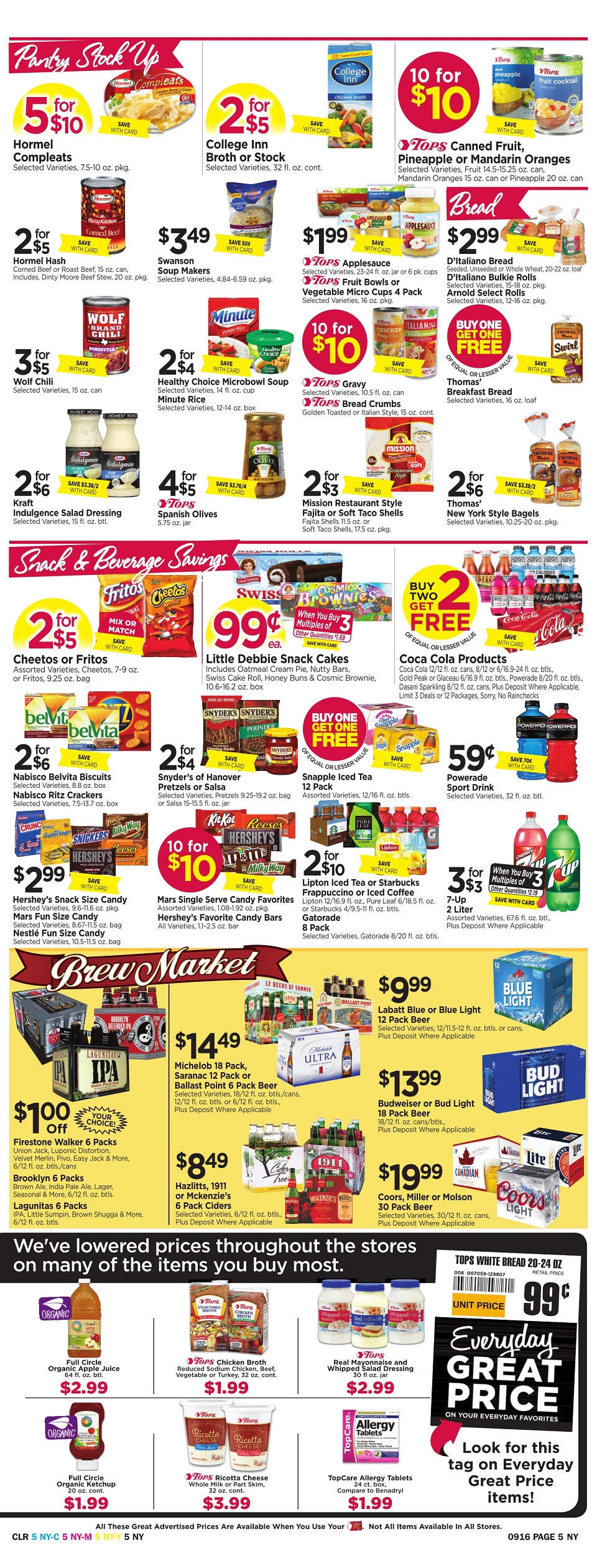 Tops Markets Ad Scan Week Of 9 10 Page 5