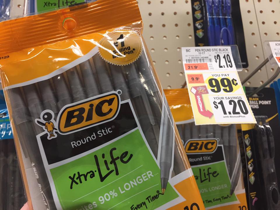 Free Bic Pens At Tops Markets