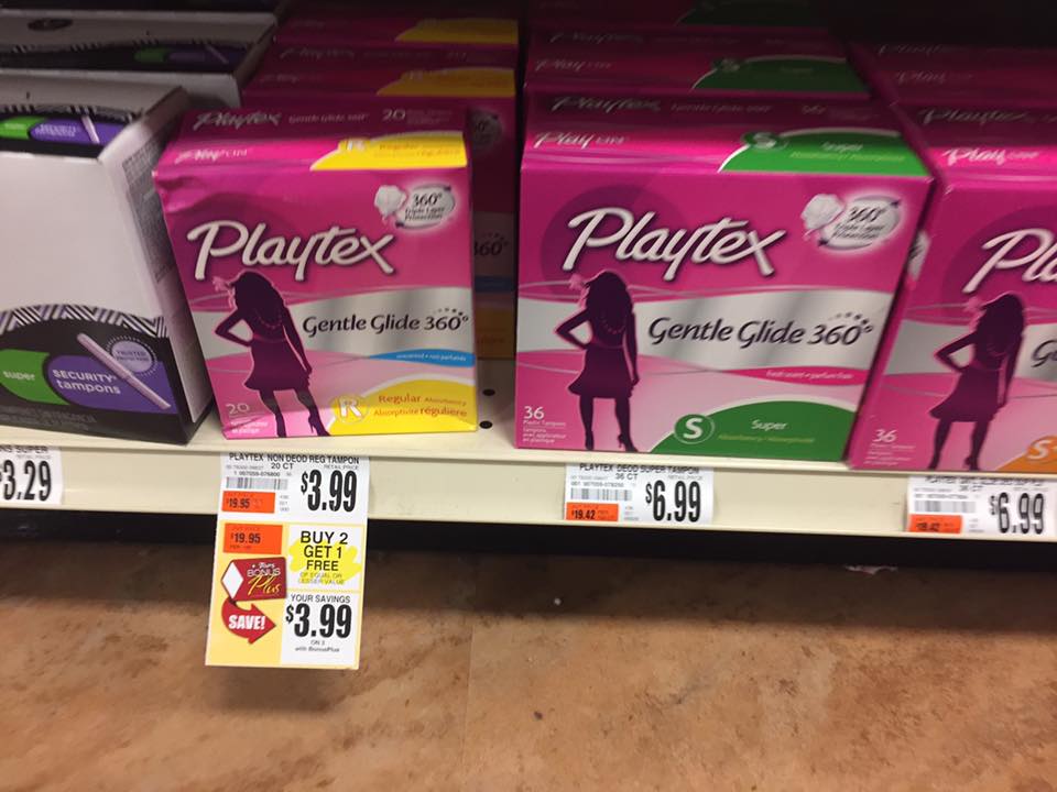 Playtex Gental Glide Tampons Buy 2 Get 1 Free At Tops