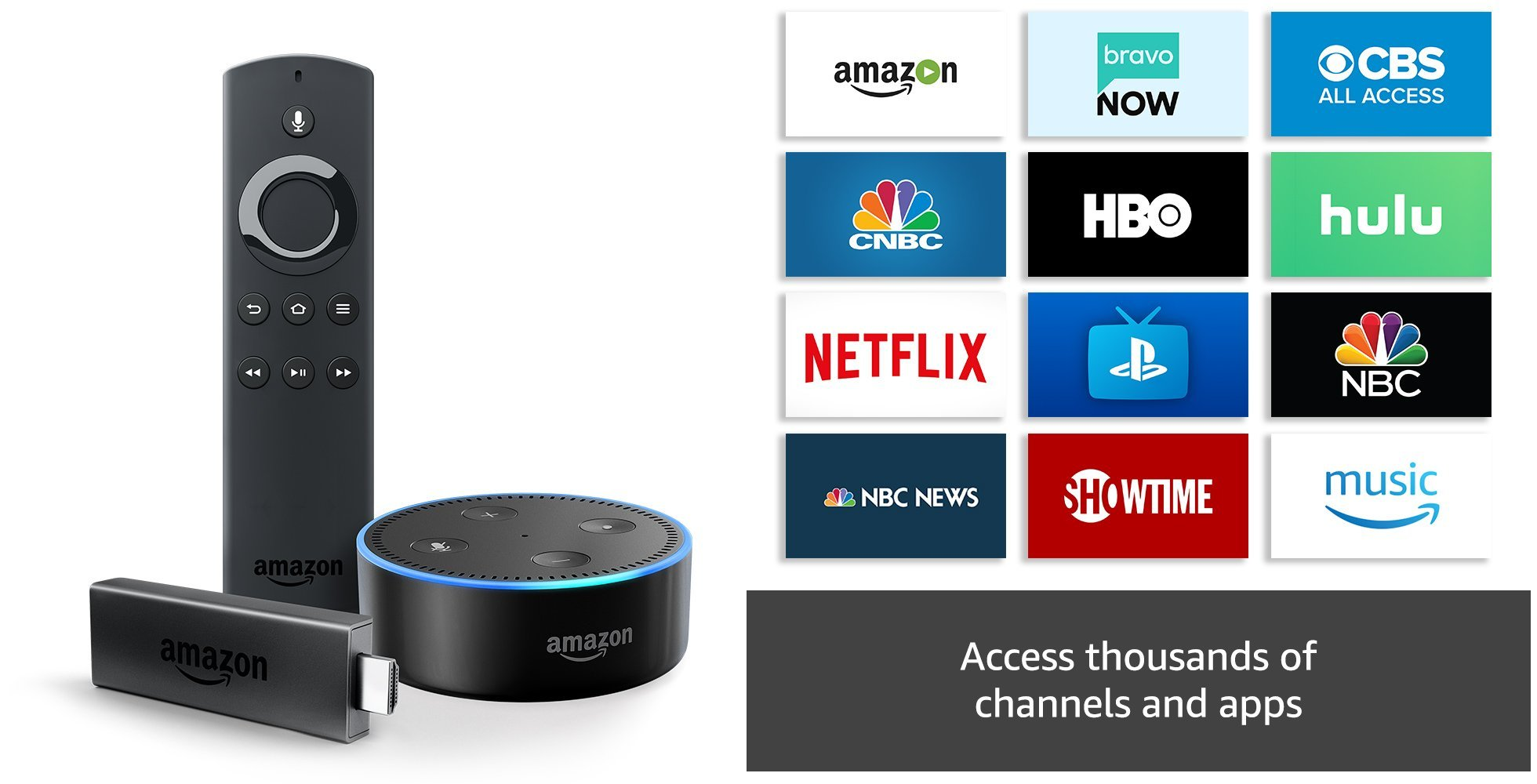 Fire TV Stick With Alexa Voice Remote + Echo Dot Deal