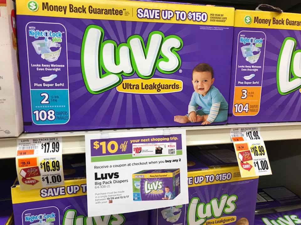 Luvs Diapers Big Pack Deal At Tops Plus Catalina Deal