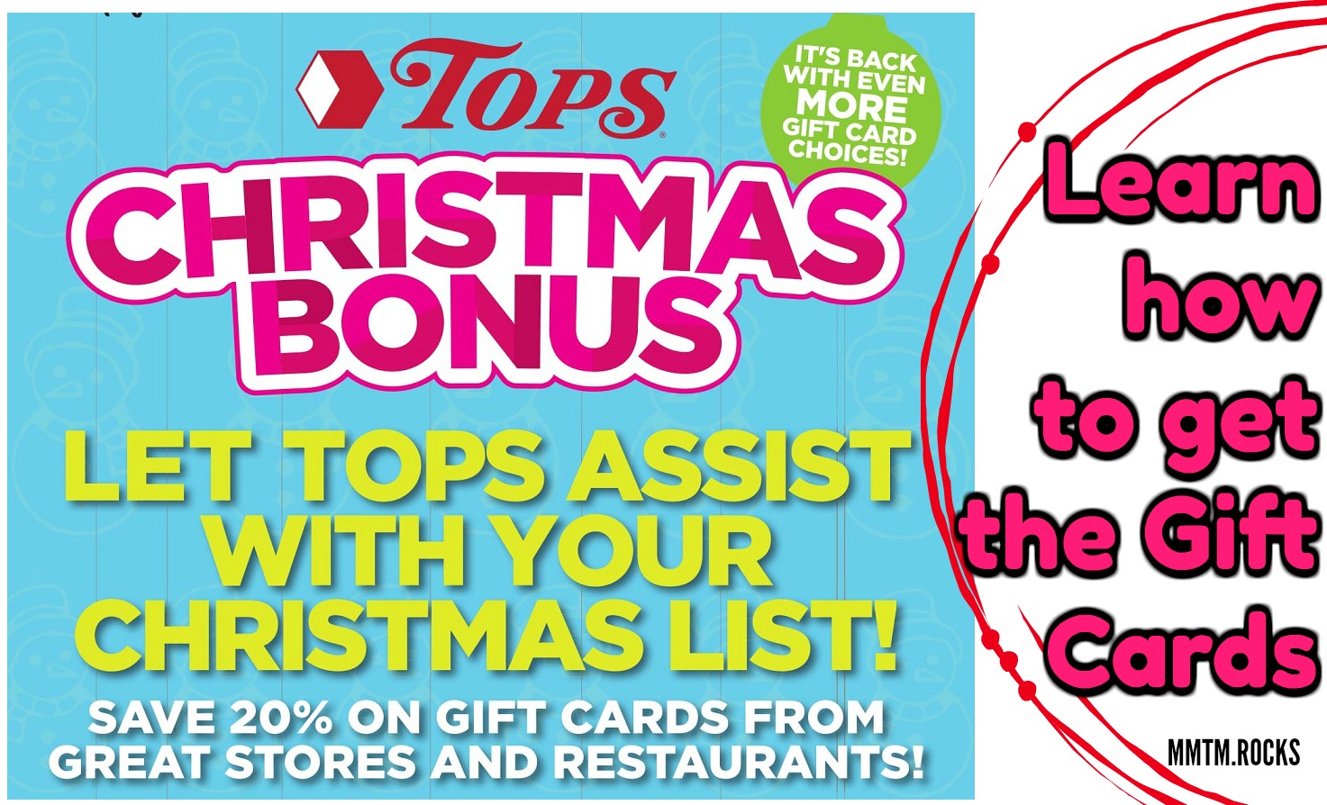 Tops Markets Christmas Bonus Gift Card Promo