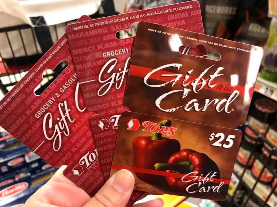 Tops Gift Cards For My Group Member