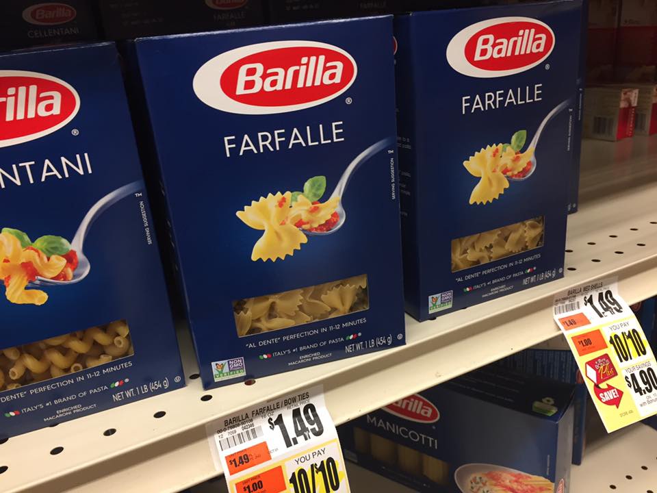 Barilla $1 00 Sale At Tops Markets