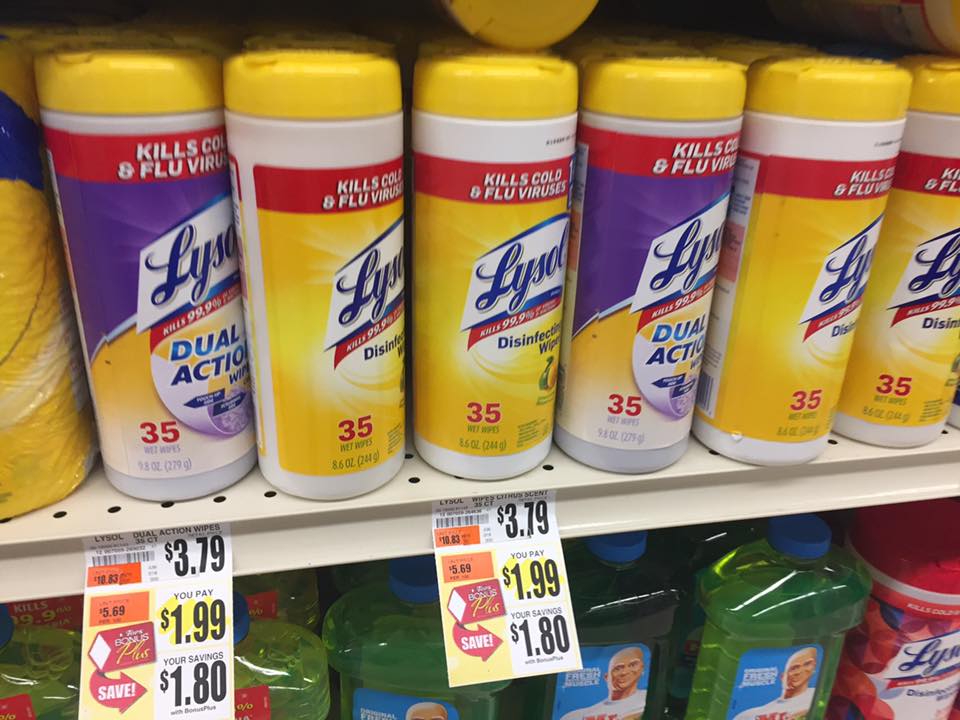 Lysol Wipes Sale At Tops Markets