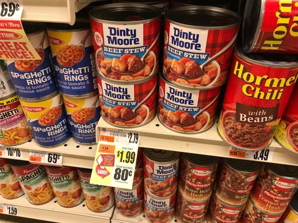 Dinty Moore Deal At Tops Markets