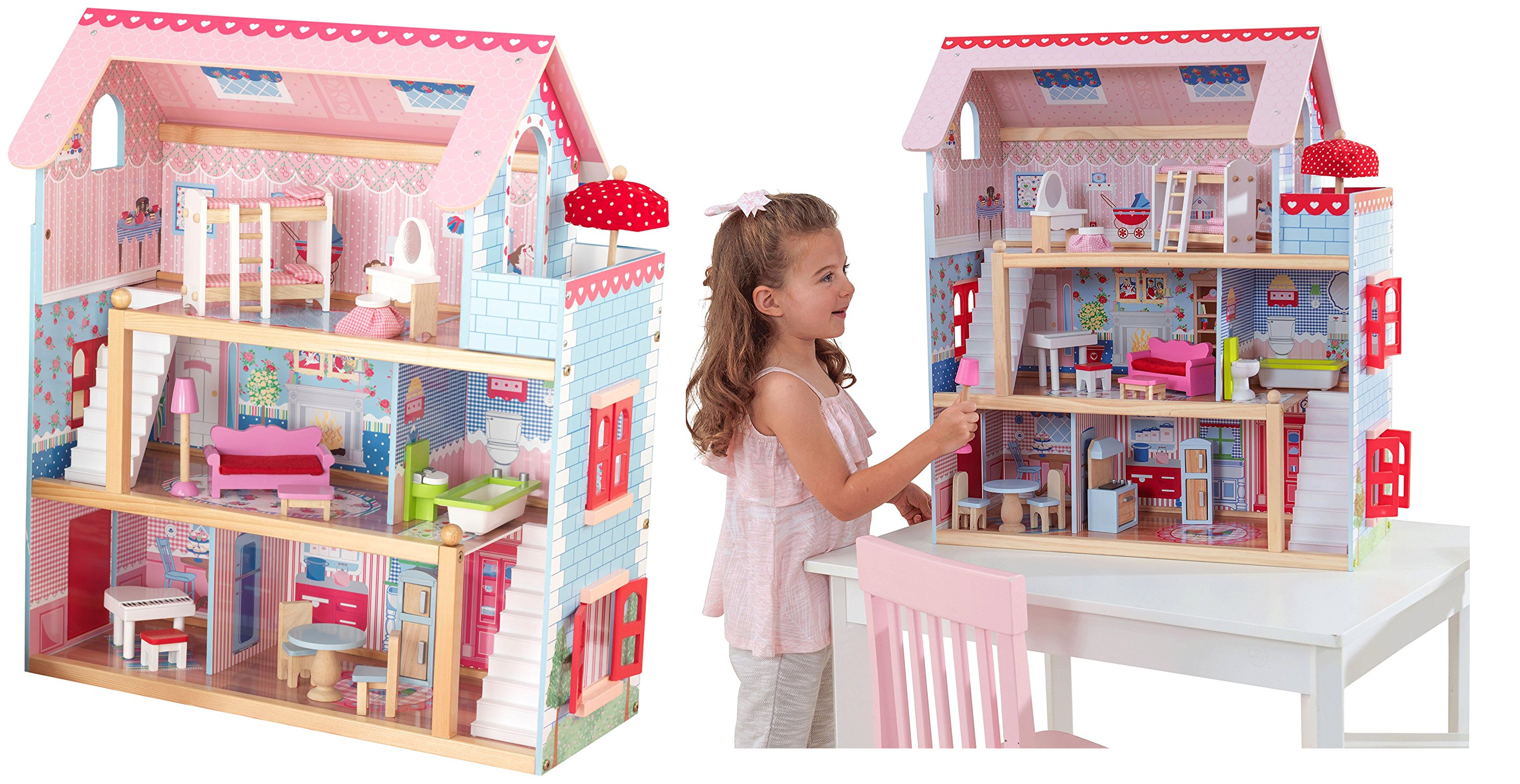 KidKraft Chelsea Doll Cottage With Furniture