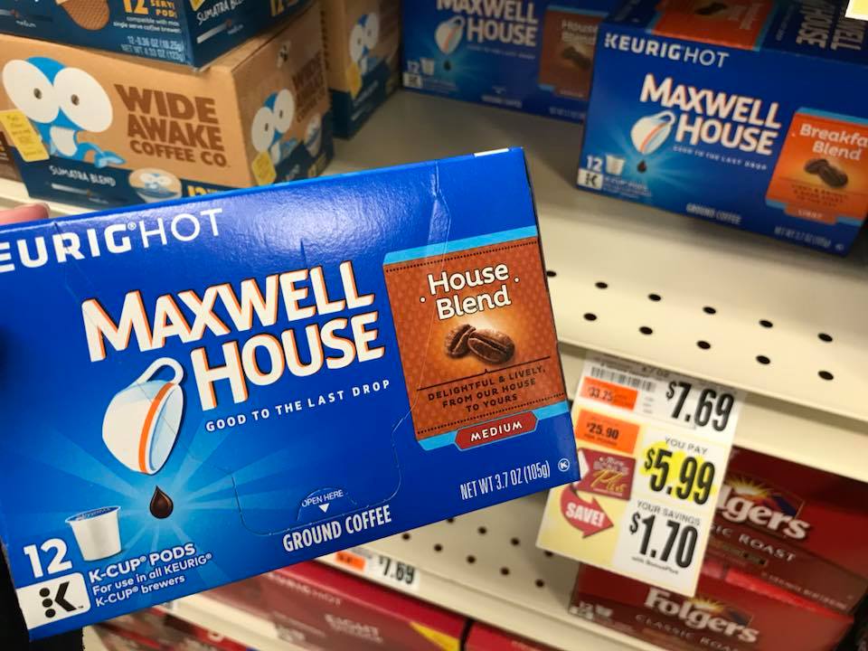 Maxweell House K Cups At Tops Markets