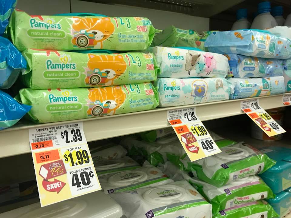 Pampers Wipes $0 99 At Tops