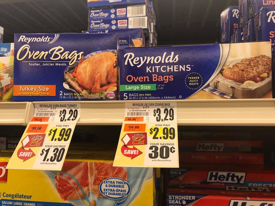 Reynolds Oven Bags Sale At Tops Markets