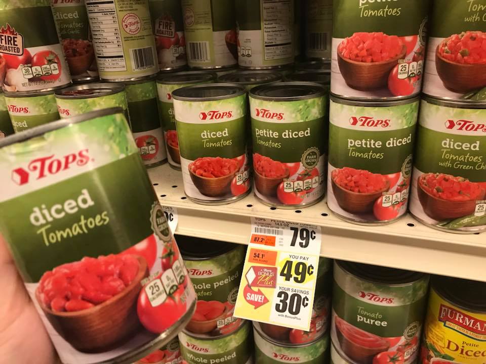 Tops Brand Canned Veggies At Tops Markets
