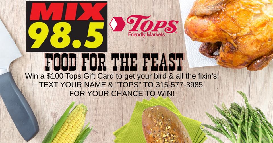 Tops Giveaway $100 Gift Card