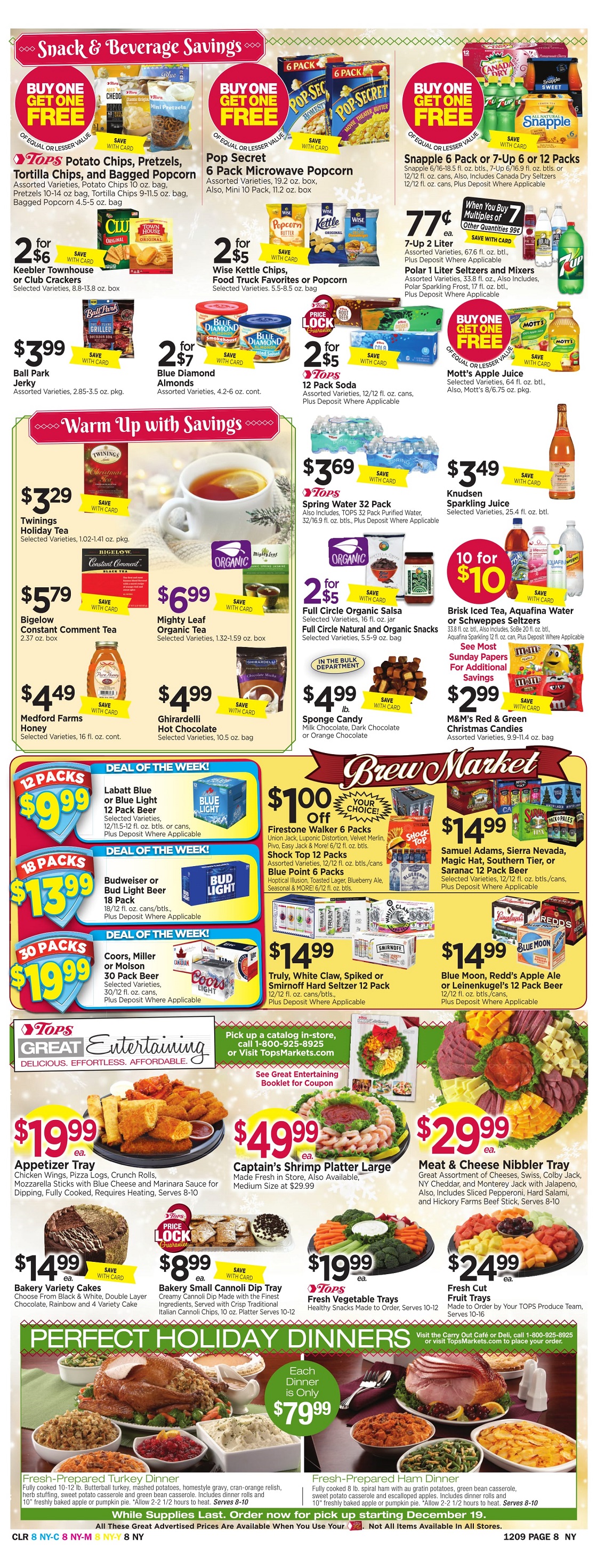 Tops Markets Ad Scan Week Of 12 3 Page 8