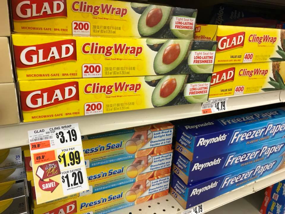 Glad Cling Wrap Deal At Tops With Bonus Gas Points Offer