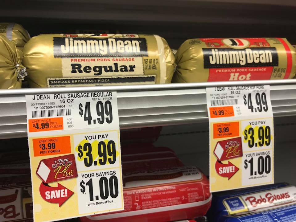 Jimmy Dean Sausage At Tops Markets