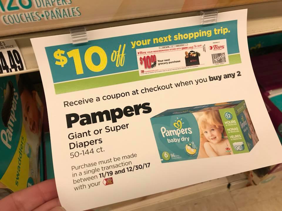 Pampers Catalina Offer At Tops Market