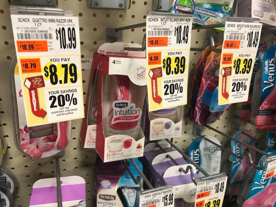 Schick Womens Razors At Tops Markets