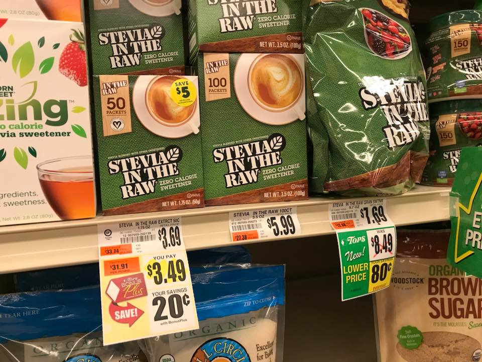 Stevia In The Raw At Tops Markets