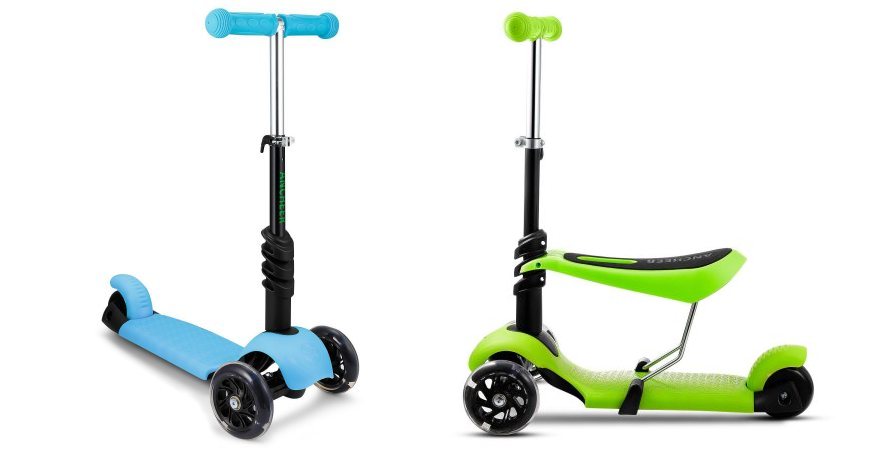 3 In 1 Toddler Scooters With Adjustable Handle T Bar & Seat