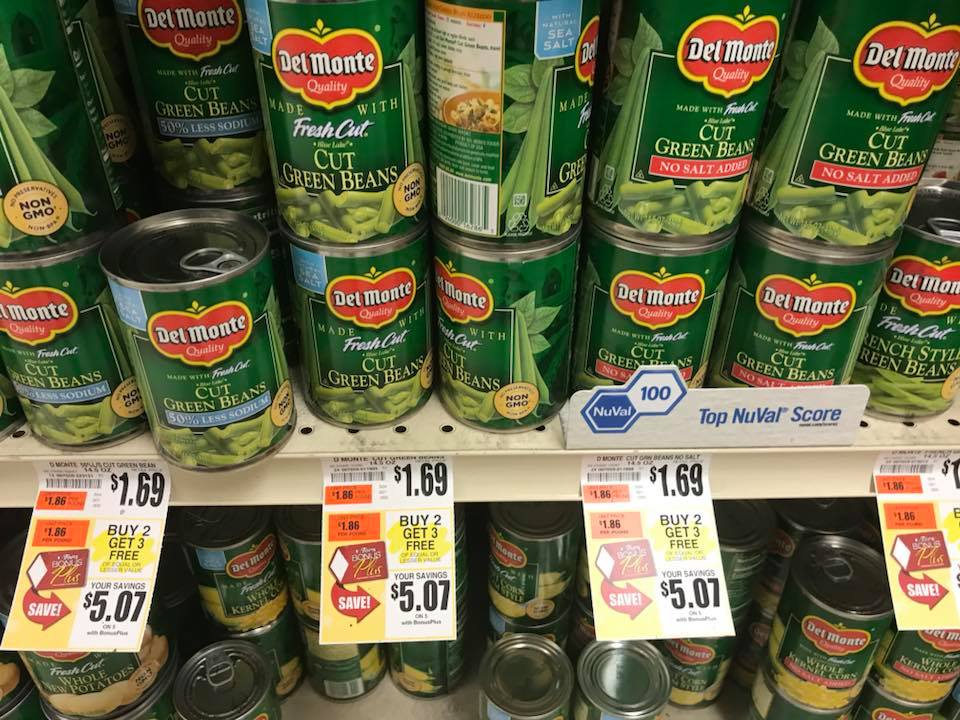 Del Monte Canned Veggies Buy 2 Get 3 At Tops