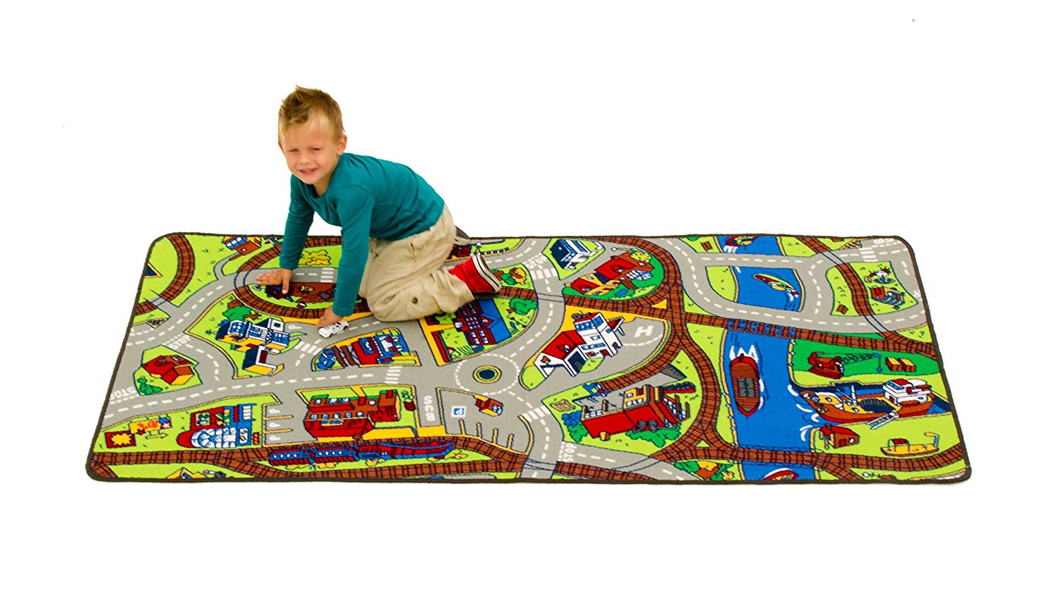 Extra Large Learning Carpets Ride The Train