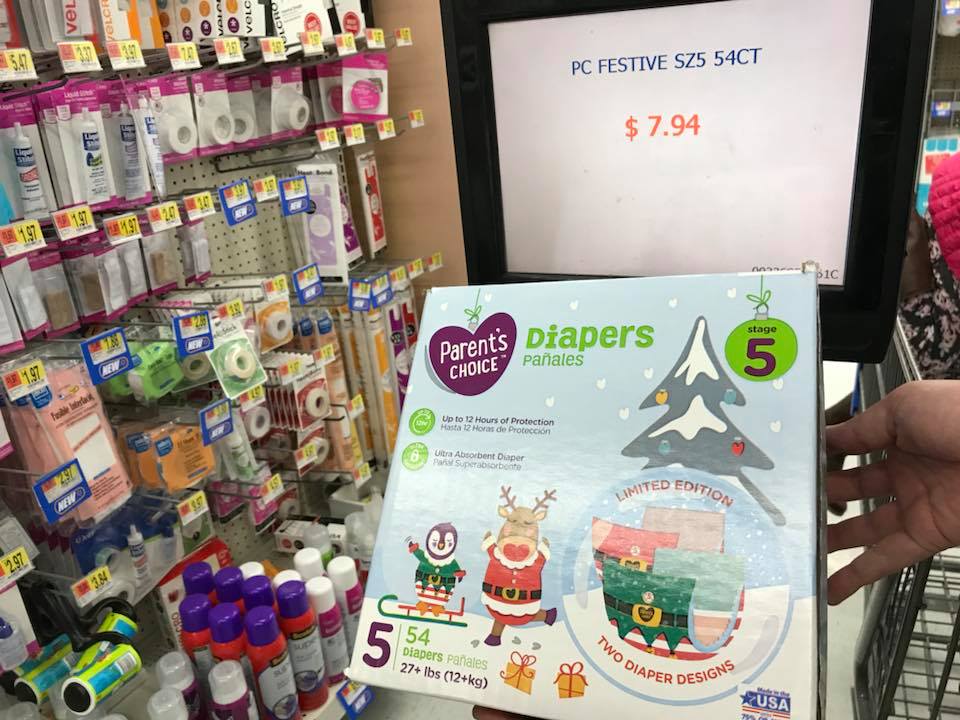 Parent's Choice Holiday Diapers At Walmart Clearanced