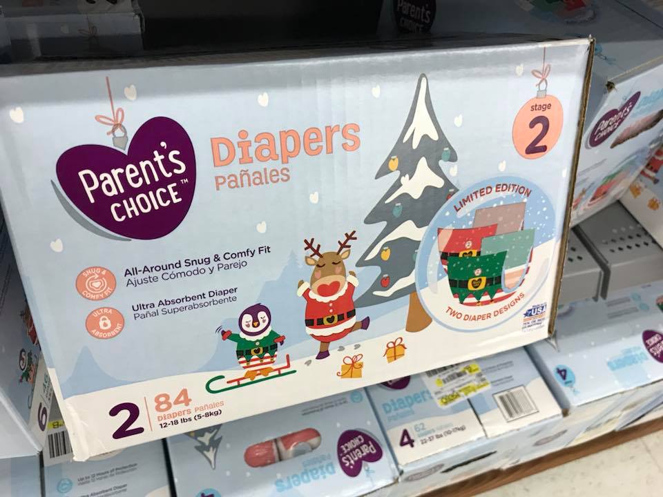 Parent's Choice Holiday Diapers At Walmart