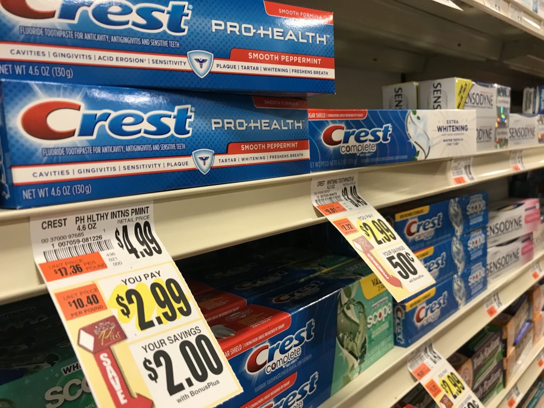 Crest Toothpaste At Tops