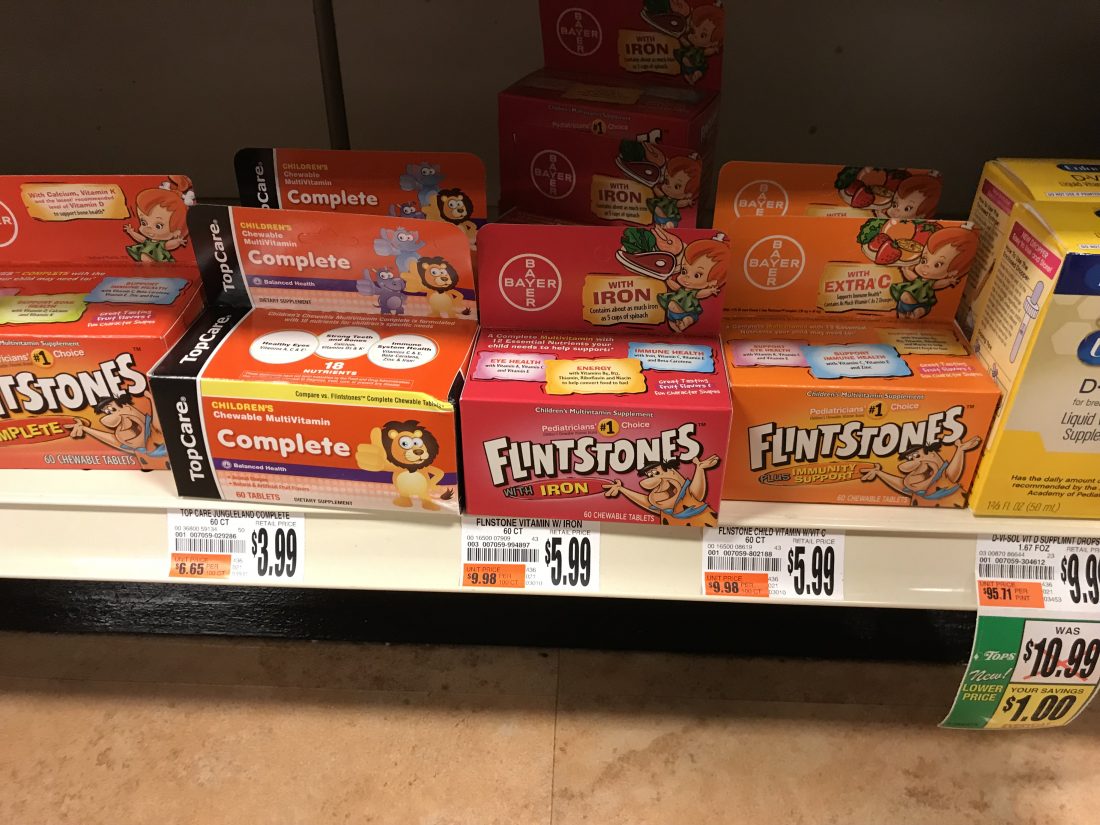 Flintstones Vitamins At Tops
