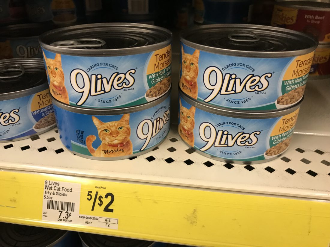 9 Lives Canned Cat Food At Dollar General (2)