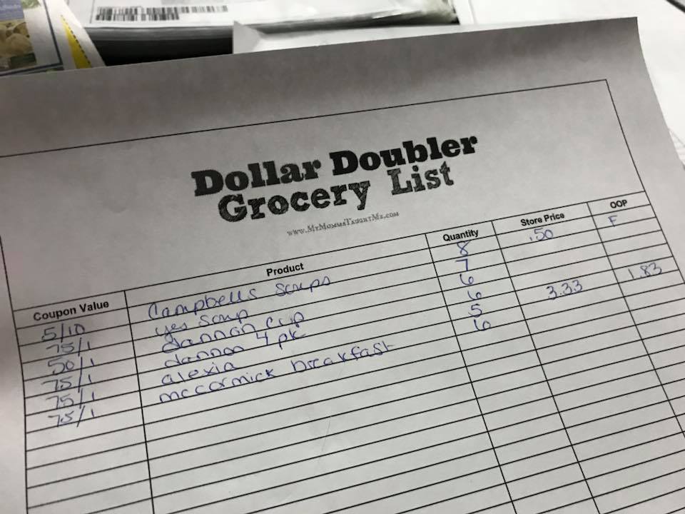 How I Make My Shopping List For Dollar Doubler Week At Tops Markets 7