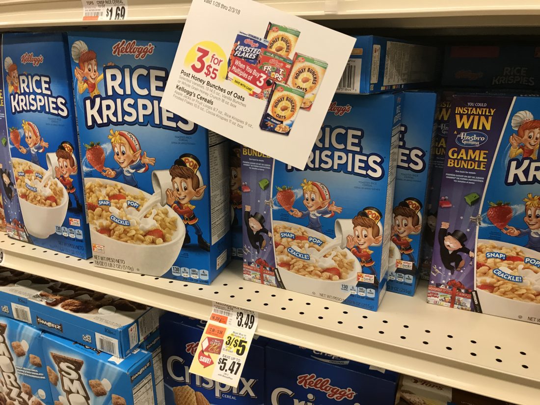 Kellogg's Cereal Sale At Tops (2)