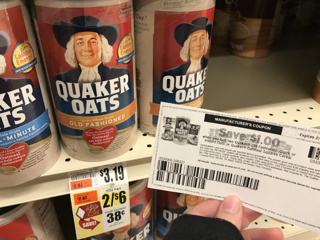Quaker Oats At Tops Markets