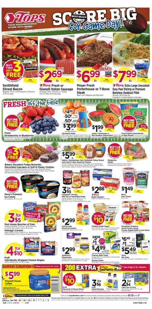 Tops Markets Ad Preview Week 1 28 18 Page 1