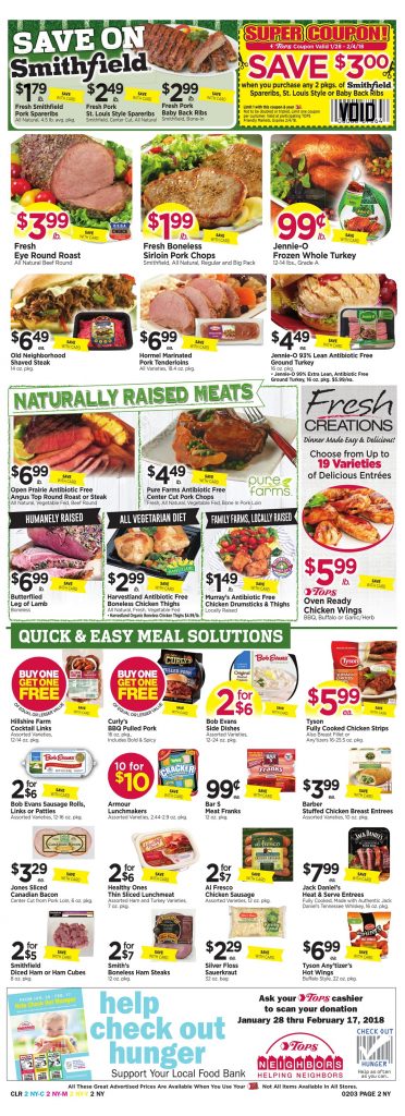 Tops Markets Ad Preview Week 1 28 18 Page 2