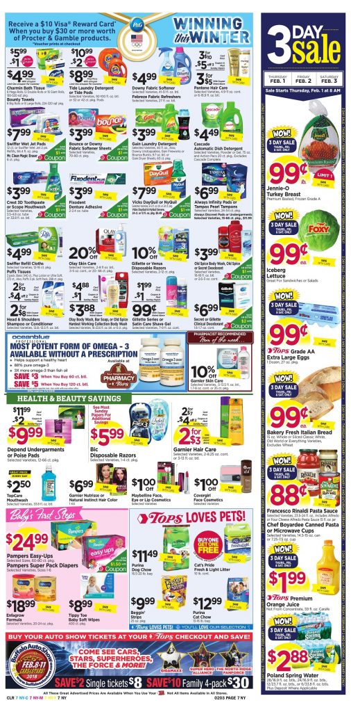 Tops Markets Ad Preview Week 1 28 18 Page 7