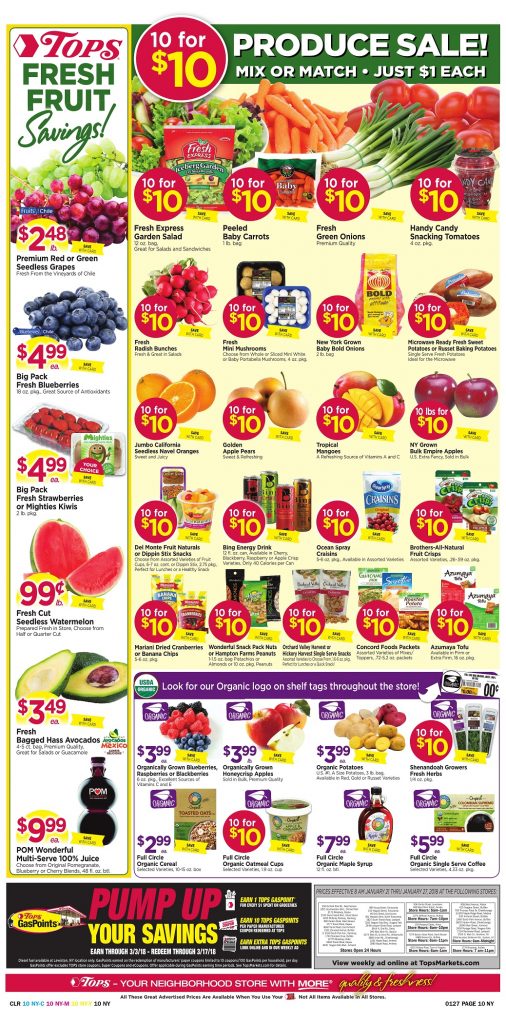 Tops Markets Ad Scan Week 1 21 18 Page 10
