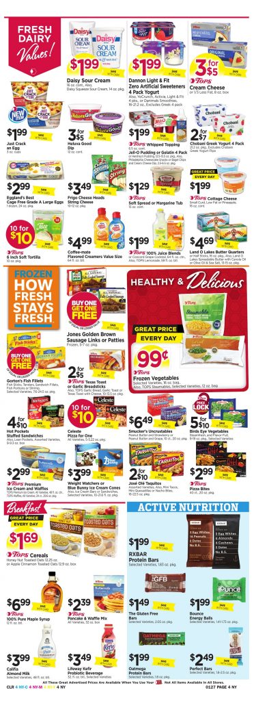 Tops Markets Ad Scan Week 1 21 18 Page 4