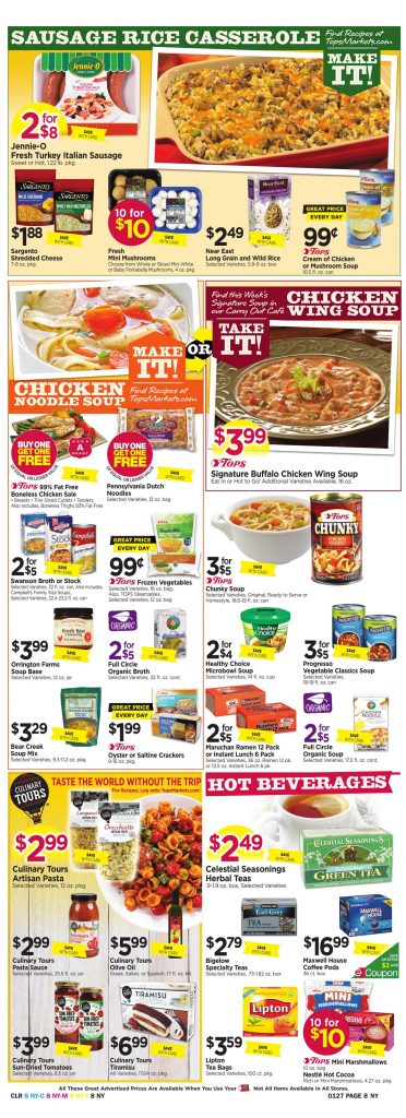 Tops Markets Ad Scan Week 1 21 18 Page 8