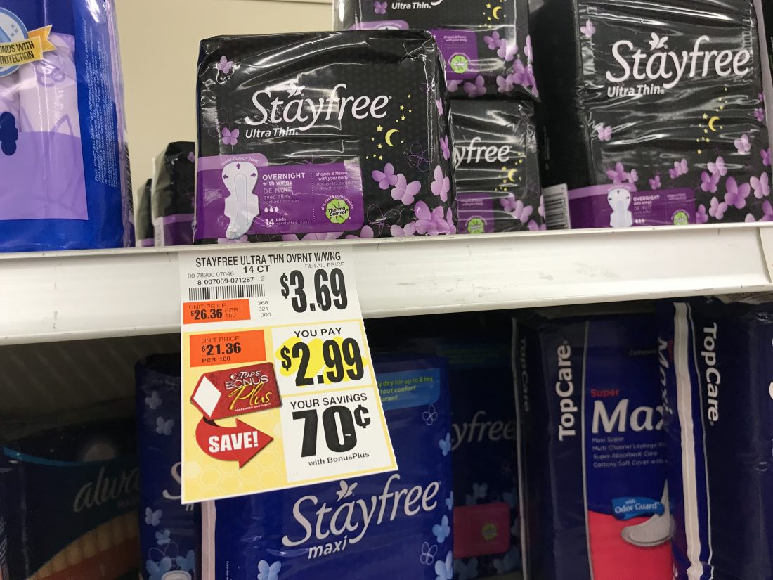 Stayfree At Tops Markets