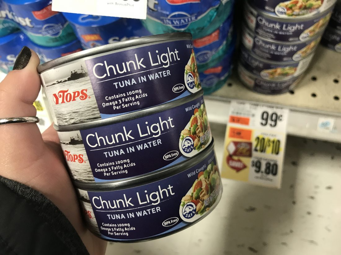$0 50 Cans Tuna At Tops Markets
