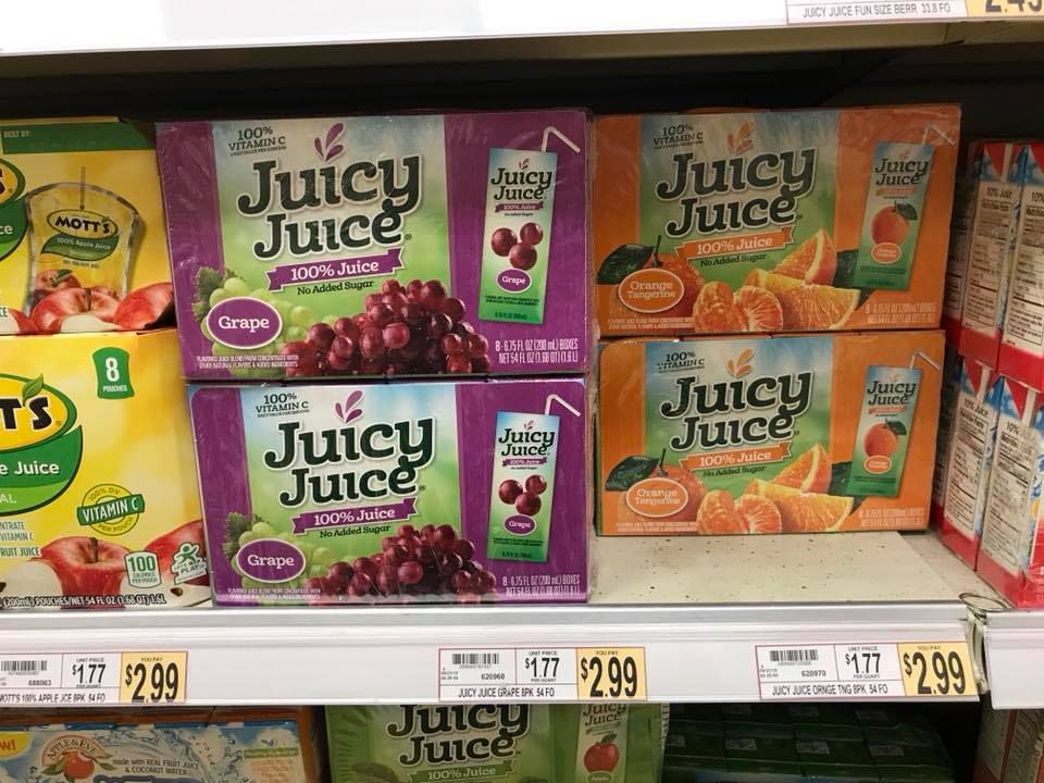 Juicy Juice Boxes At Wegmans