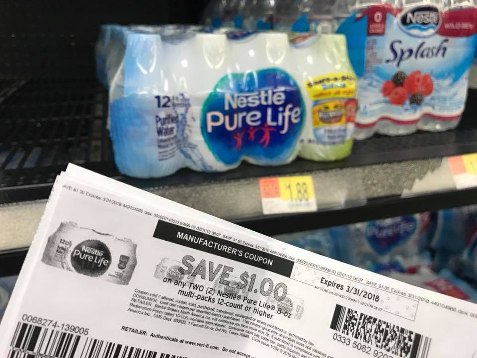Nestle Pure Water 12 Pk 8 Oz Deal After Coupon At Walmart