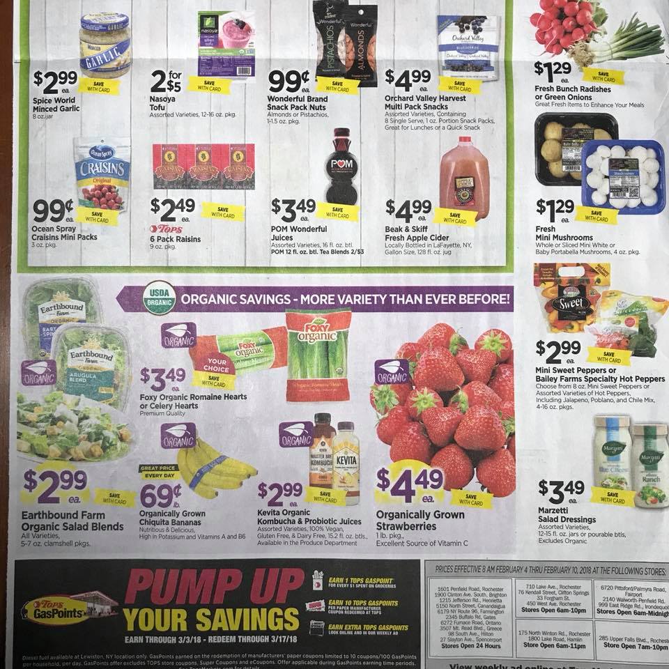 Tops Markets Ad Scan Week 2 4 18 Page 10b