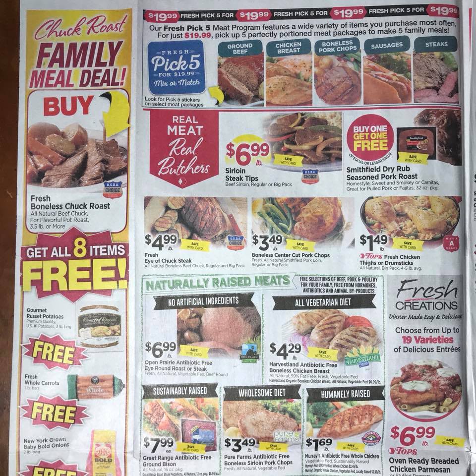 Tops Markets Ad Scan Week 2 4 18 Page 2a